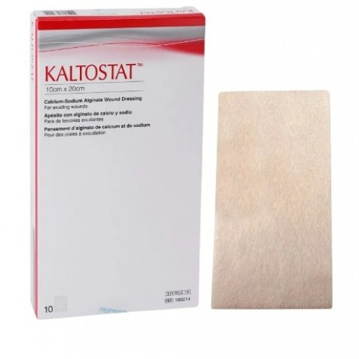 Apósito Kaltostat  con Alginato de Calcio y Sodio 10cm x 20cm